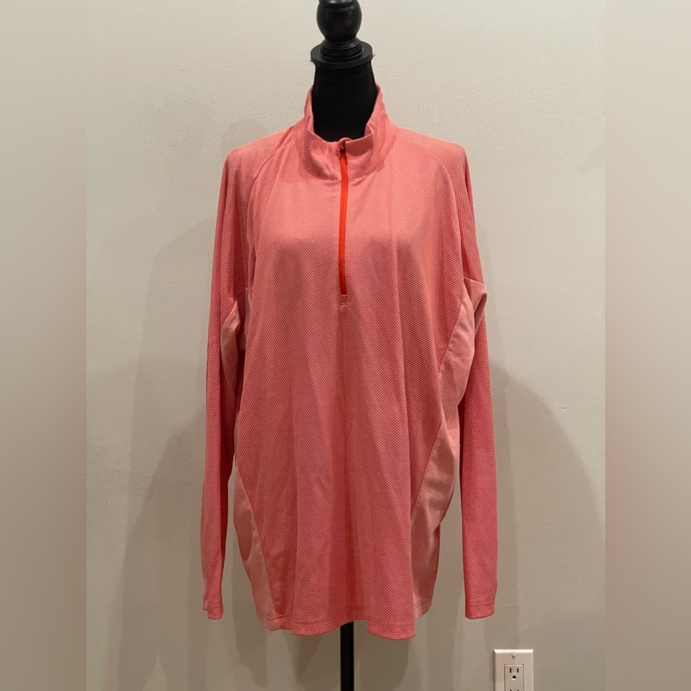 Antigua XXL Long Sleeve Two Toned Quarter Zip‎ with Stretch